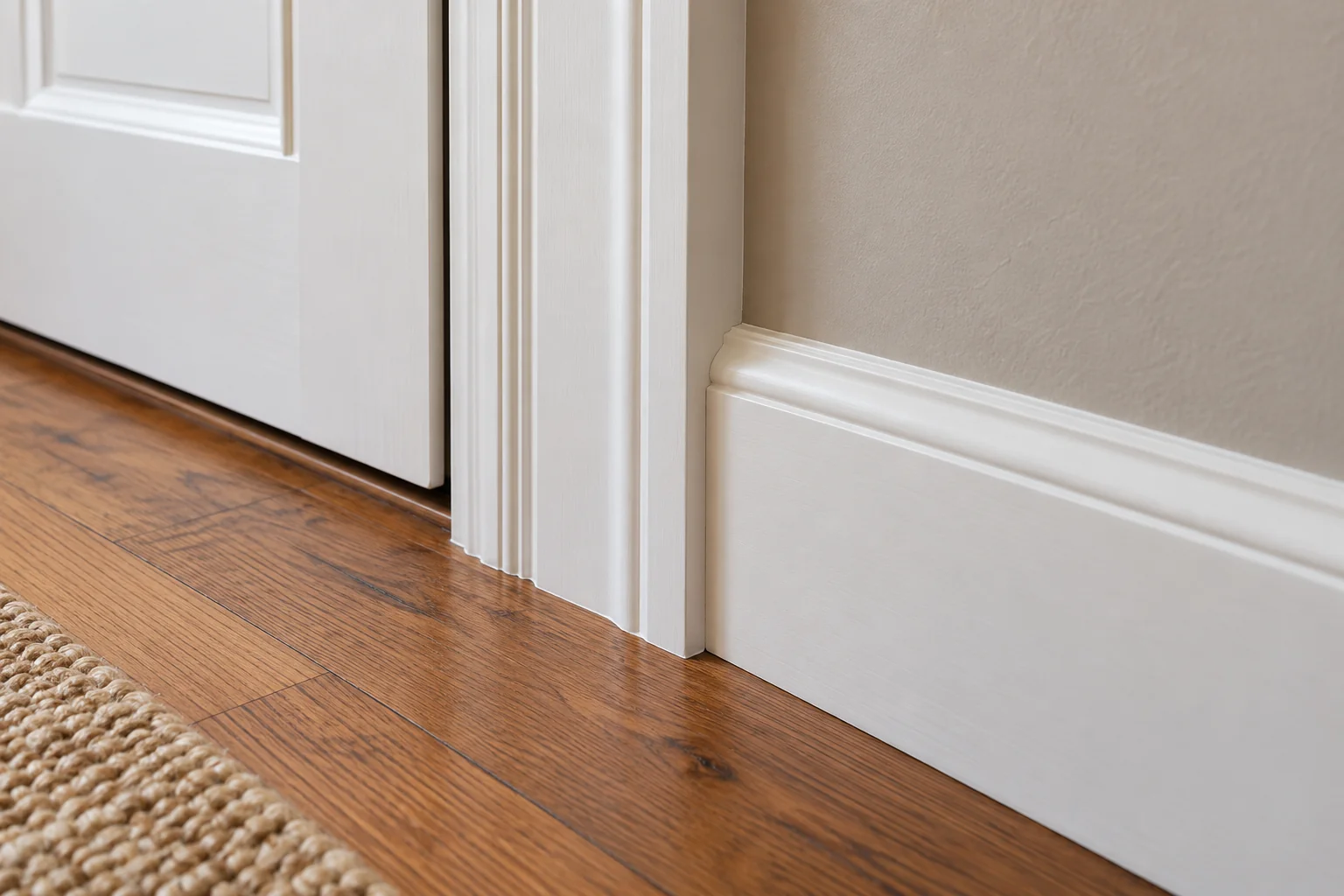 Representative illustration for carpentry: Interior trim detail.