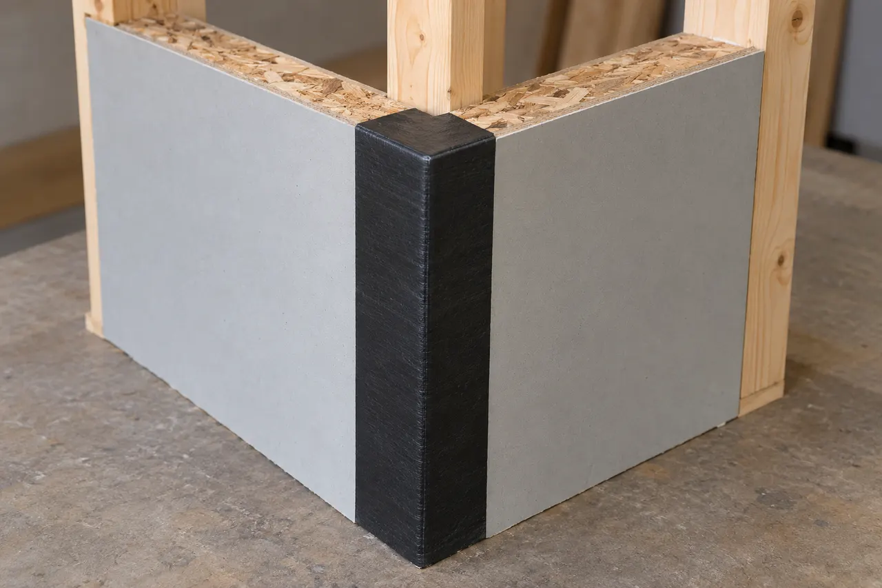 Integrated sheathing and seam treatment — Allen