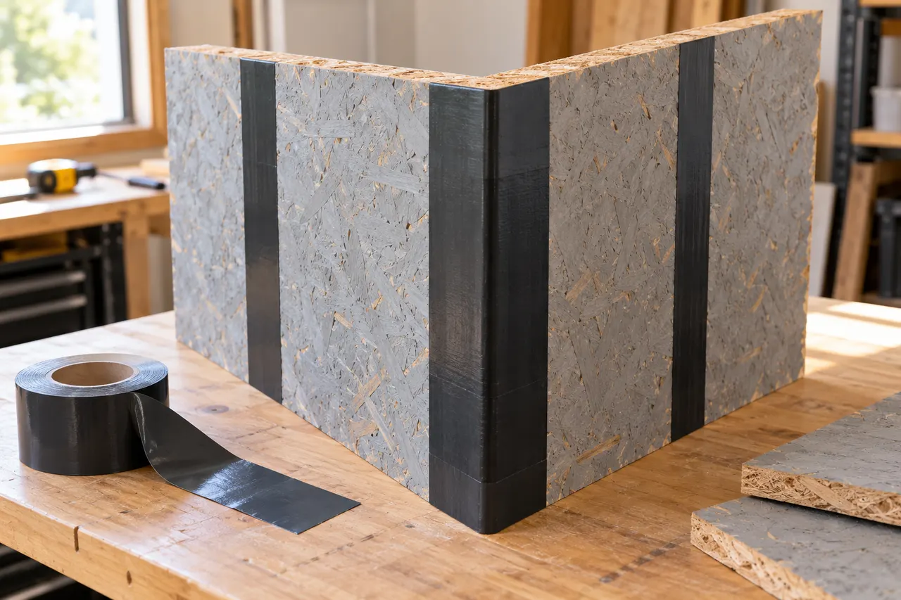 Integrated sheathing and seam treatment — Allen