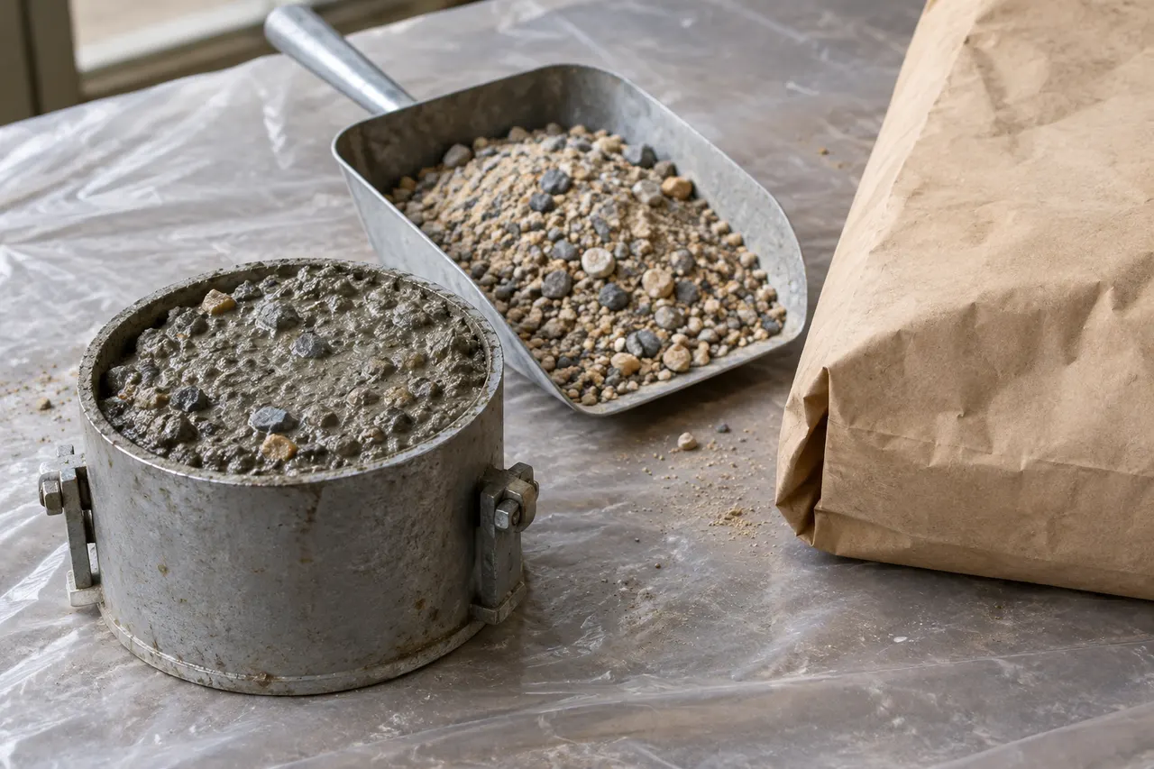 Bagged concrete mix reference — Arlington