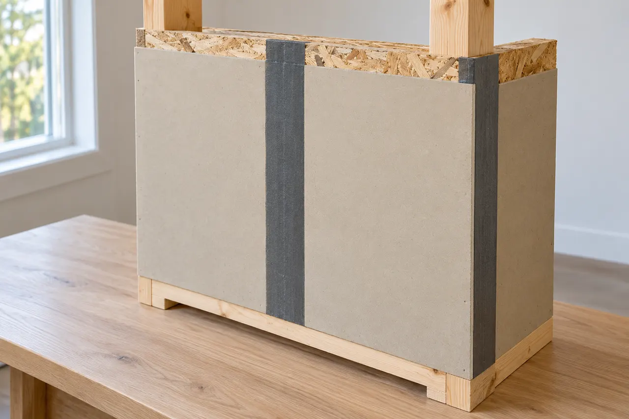 Integrated sheathing and seam treatment — Arlington