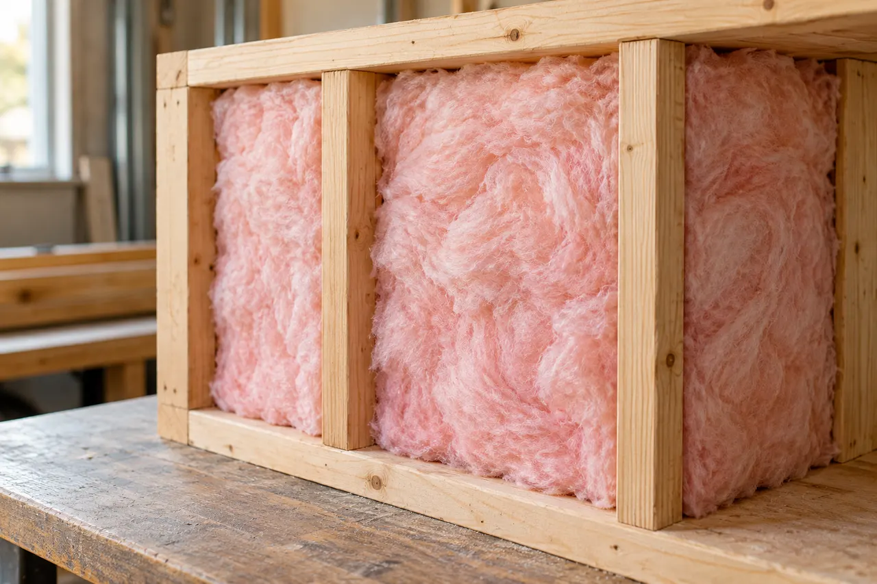 Fiberglass batt insulation — Bedford