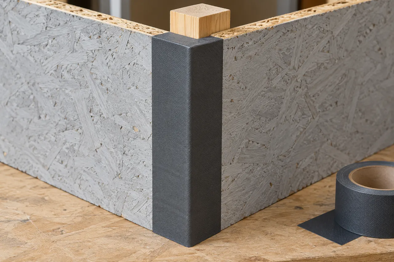 Integrated sheathing and seam treatment — Bedford