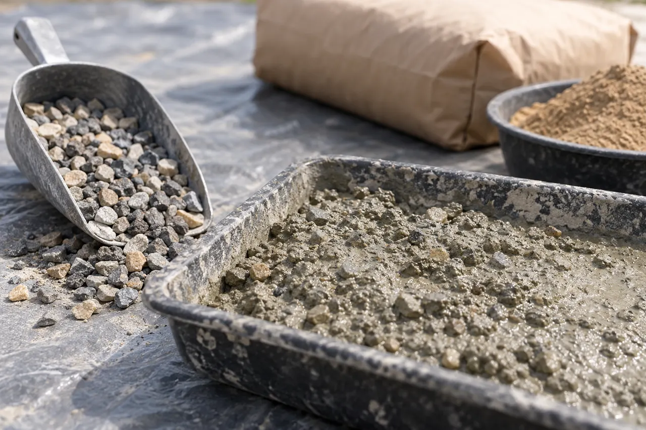 Bagged concrete mix reference — Colleyville
