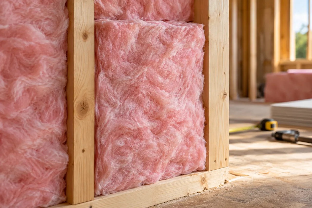 Fiberglass batt insulation — Colleyville
