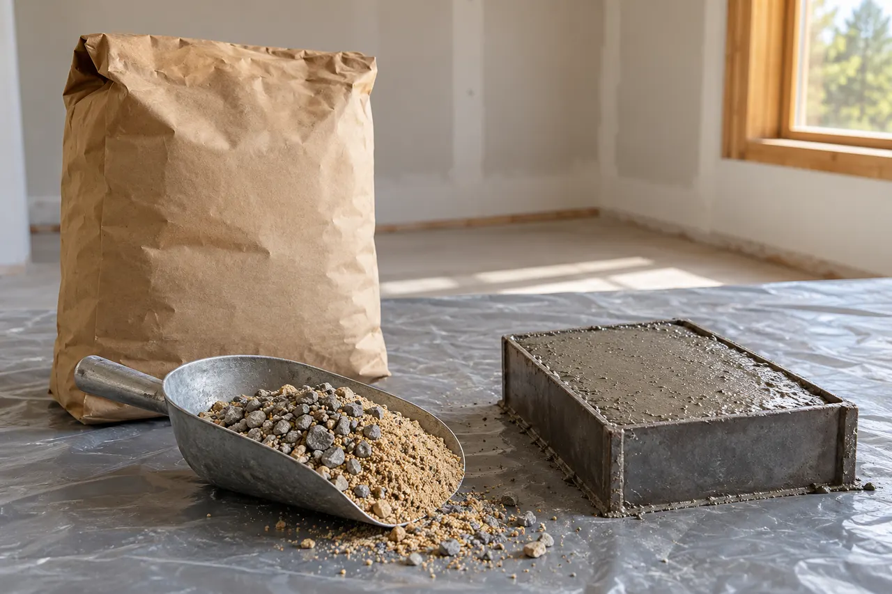 Bagged concrete mix reference — Colleyville