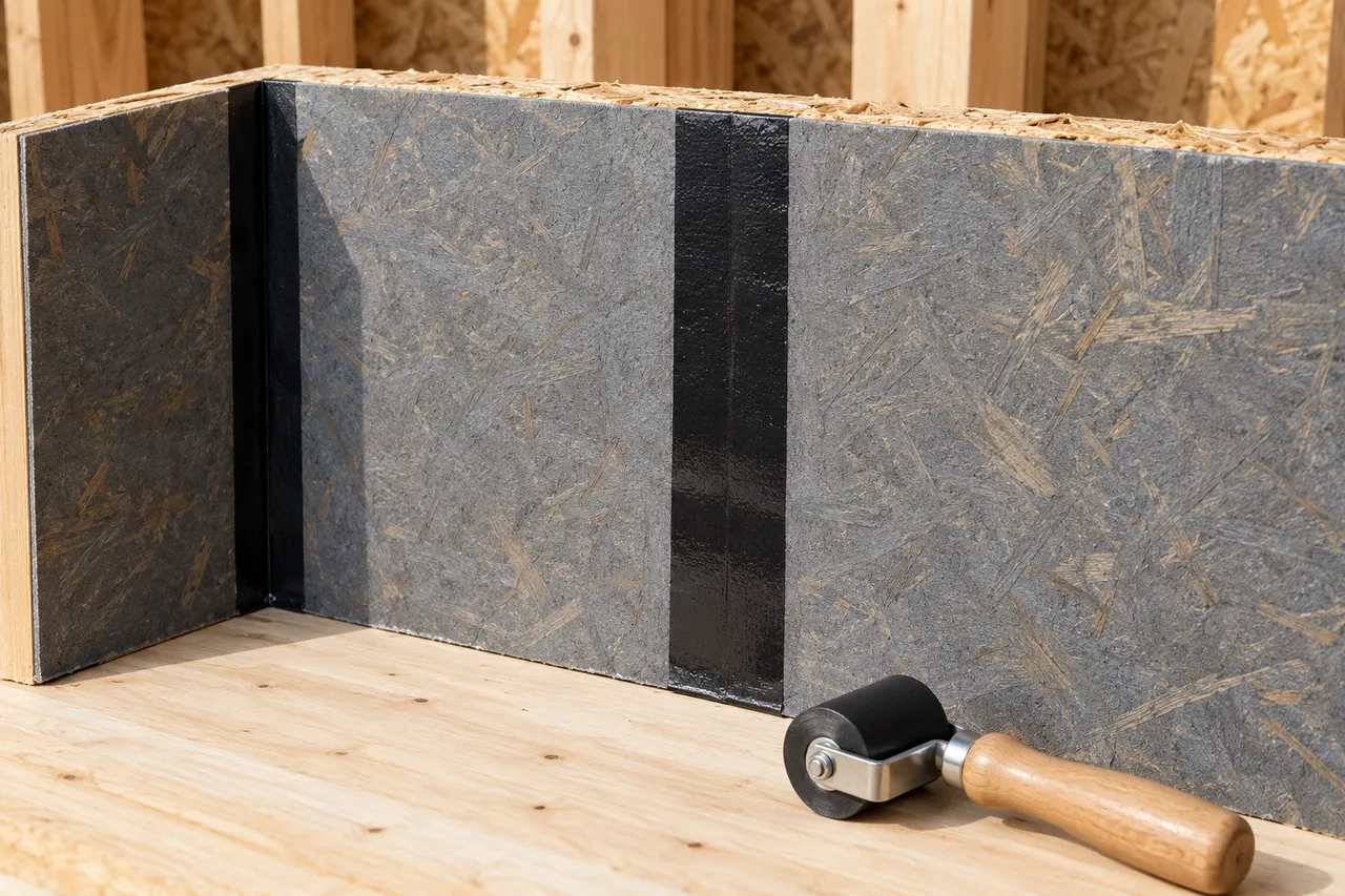 Integrated sheathing and seam treatment — Colleyville