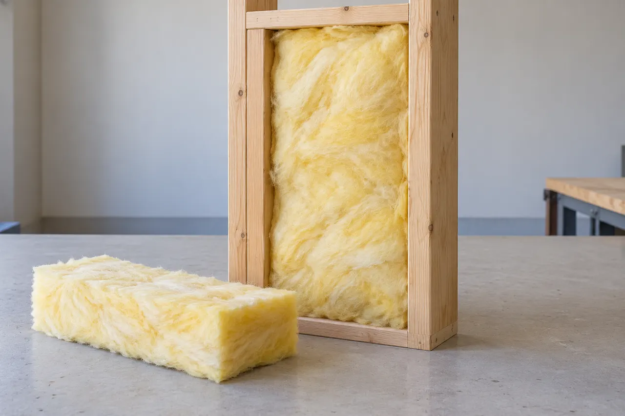 Fiberglass batt insulation — Colleyville