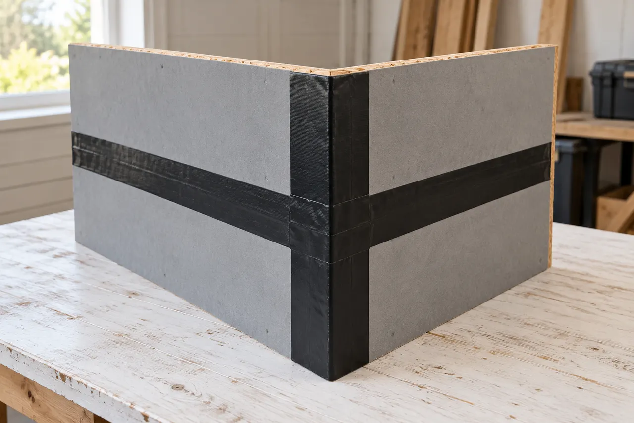 Integrated sheathing and seam treatment — Colleyville