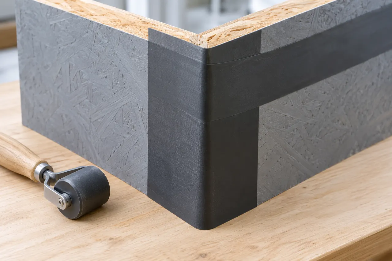 Integrated sheathing and seam treatment — Coppell