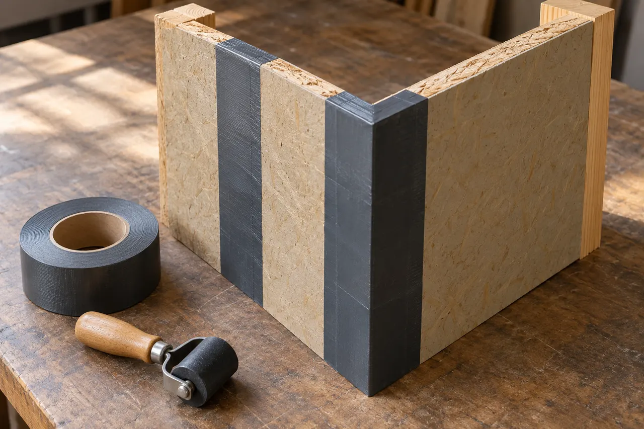 Integrated sheathing and seam treatment — Coppell