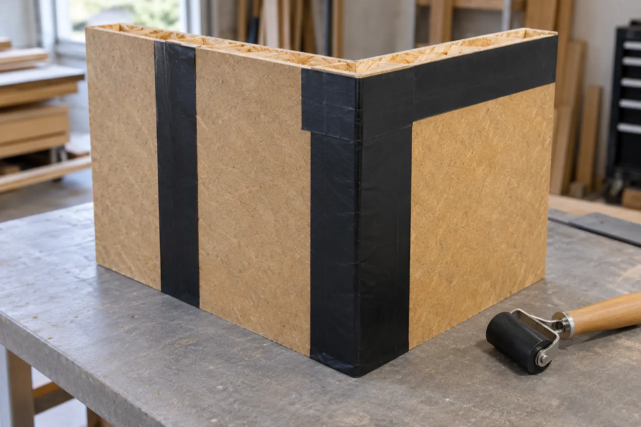 Integrated sheathing and seam treatment — Dallas