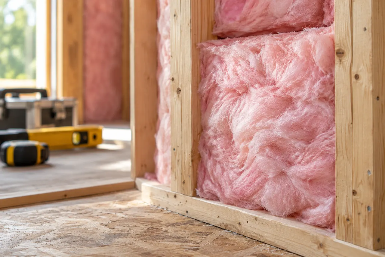 Fiberglass batt insulation — DeSoto