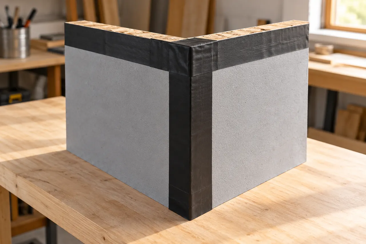 Integrated sheathing and seam treatment — DeSoto