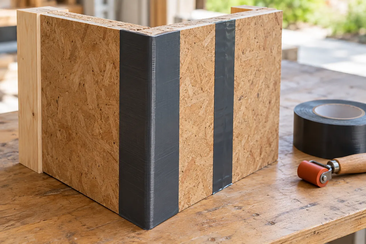 Integrated sheathing and seam treatment — Euless
