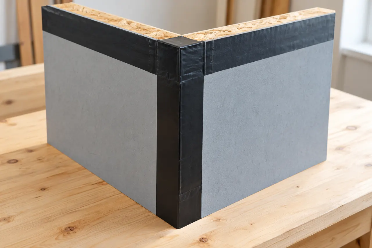 Integrated sheathing and seam treatment — Euless
