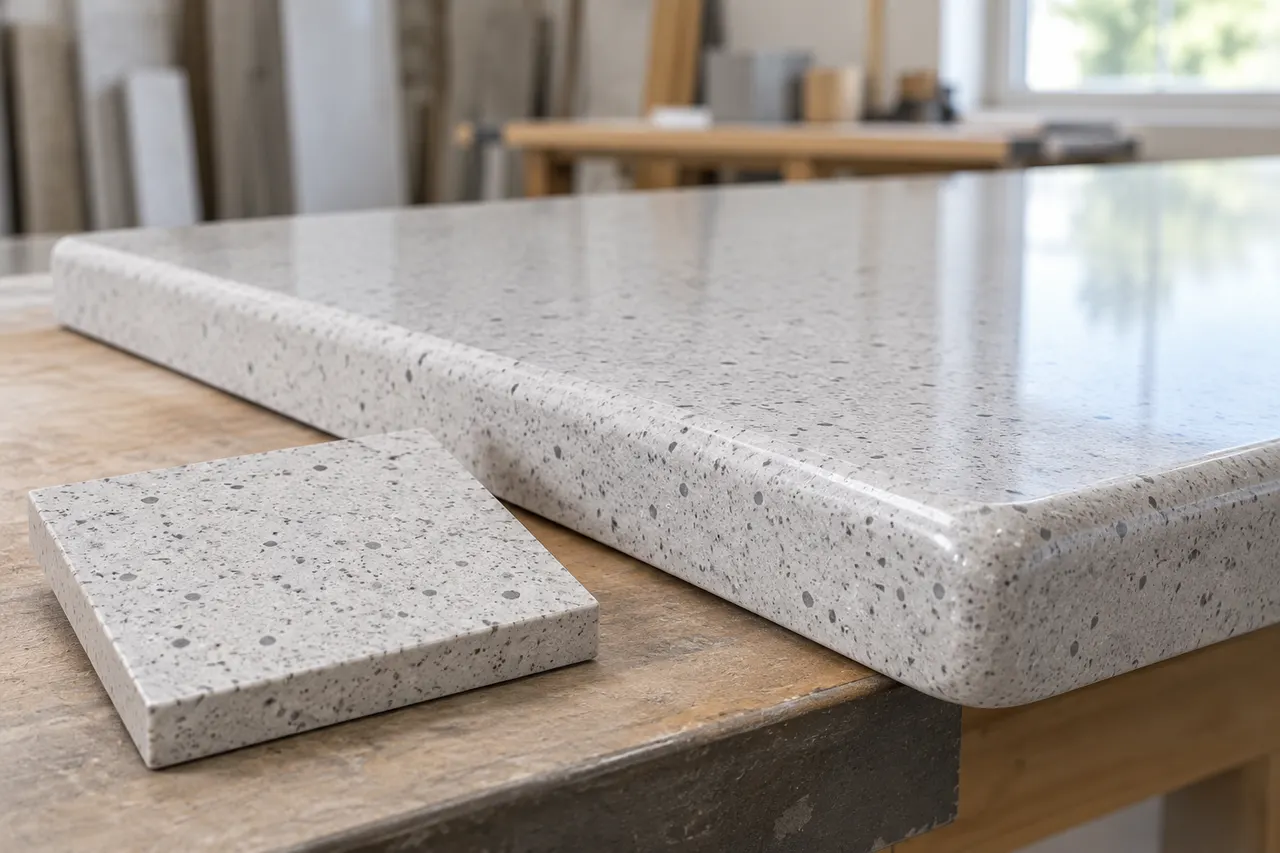 Quartz surface slabs — Farmers Branch