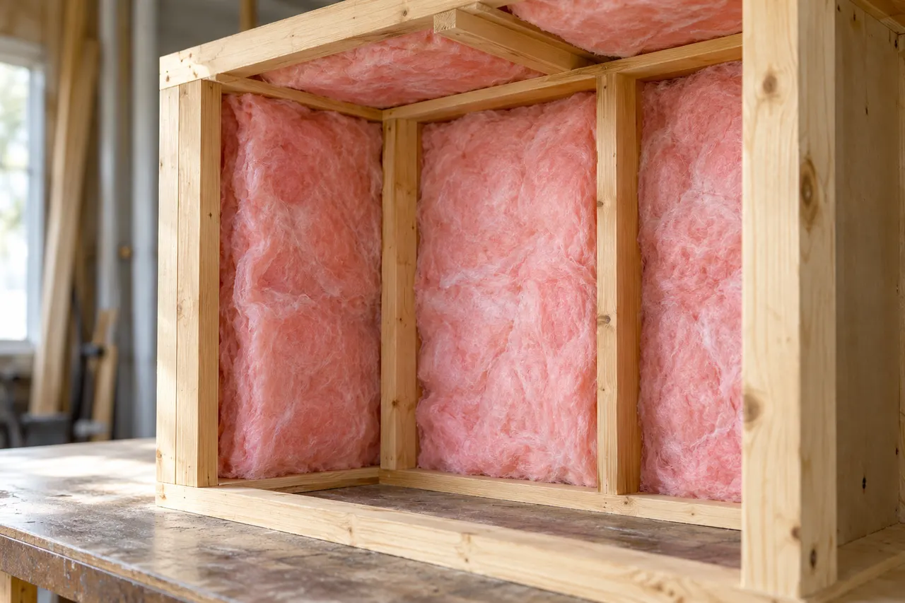 Fiberglass batt insulation — Farmers Branch