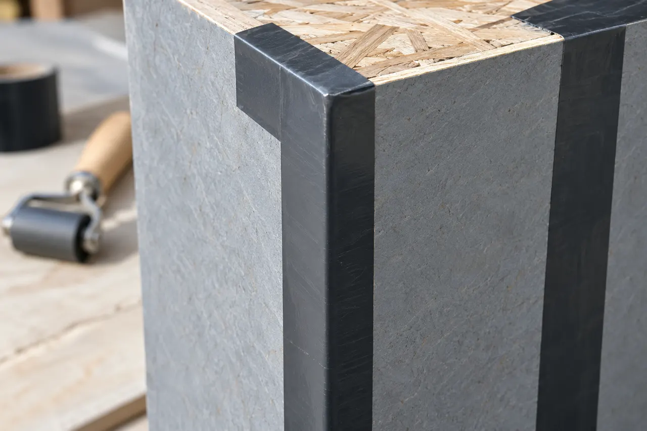 Integrated sheathing and seam treatment — Farmers Branch