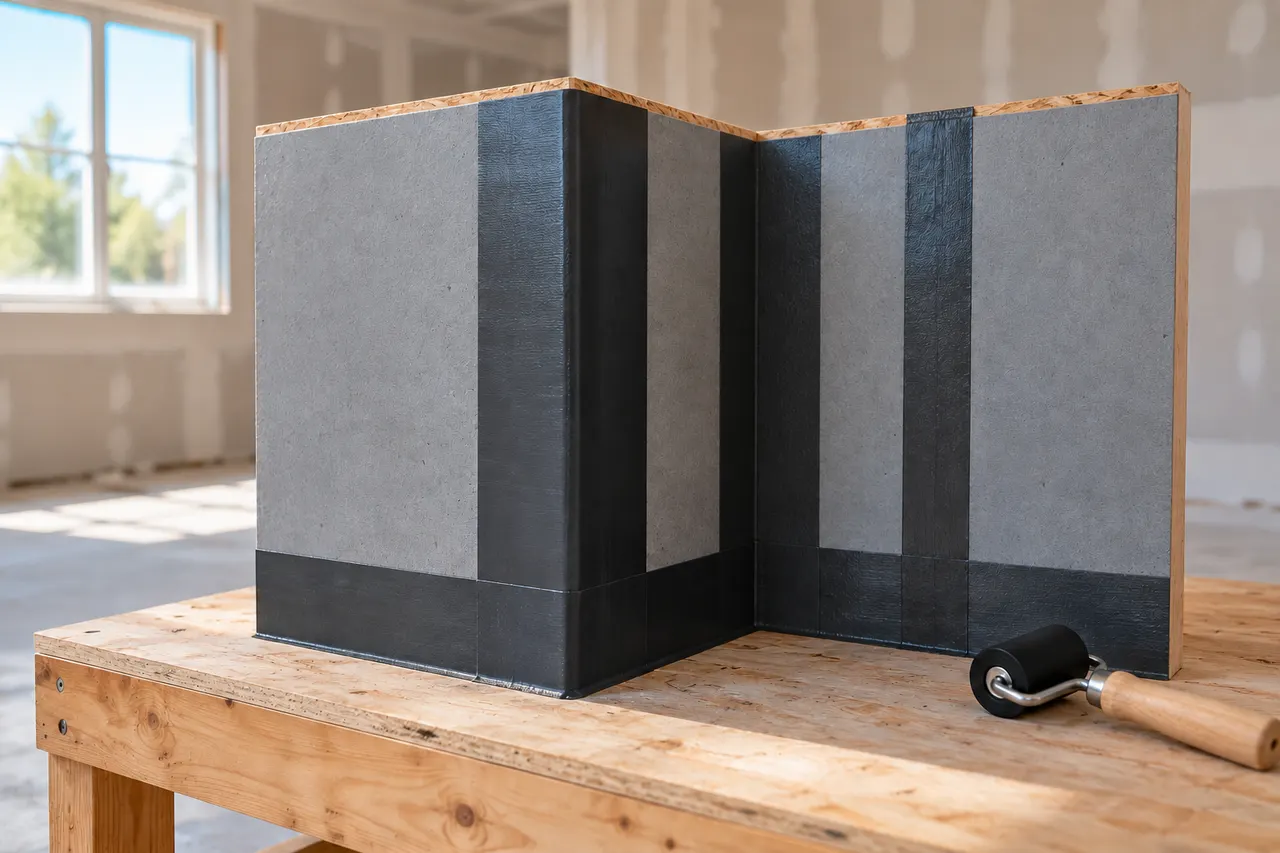 Integrated sheathing and seam treatment — Fort Worth