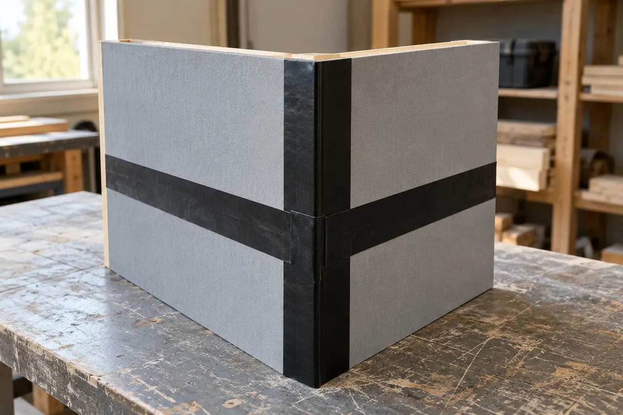 Integrated sheathing and seam treatment — Fort Worth