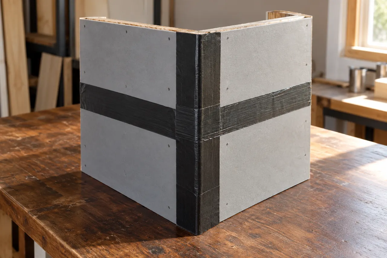 Integrated sheathing and seam treatment — Fort Worth