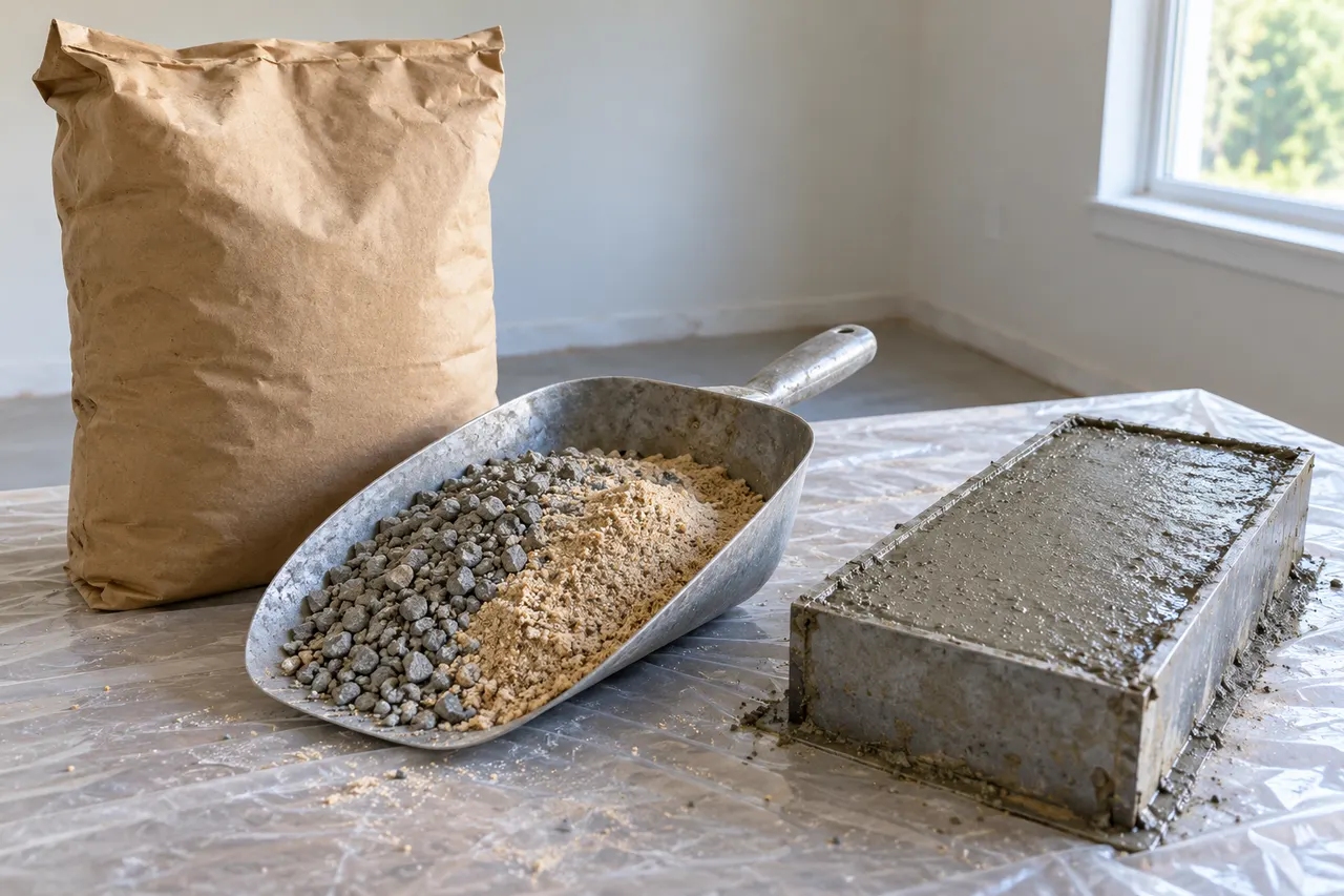 Bagged concrete mix reference — Frisco