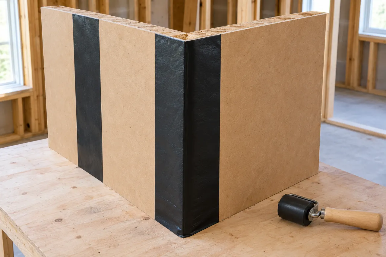 Integrated sheathing and seam treatment — Frisco