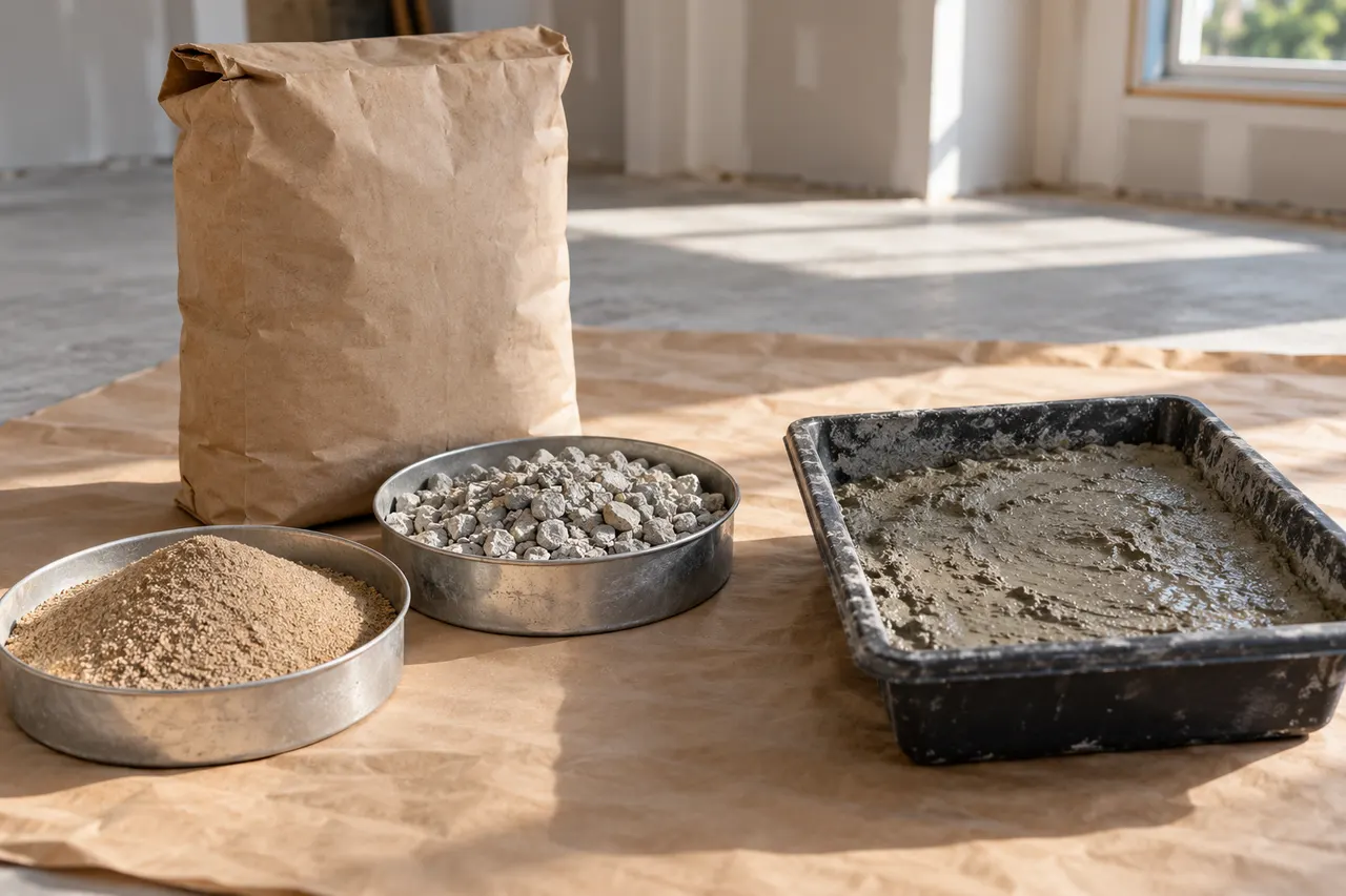 Bagged concrete mix reference — Garland