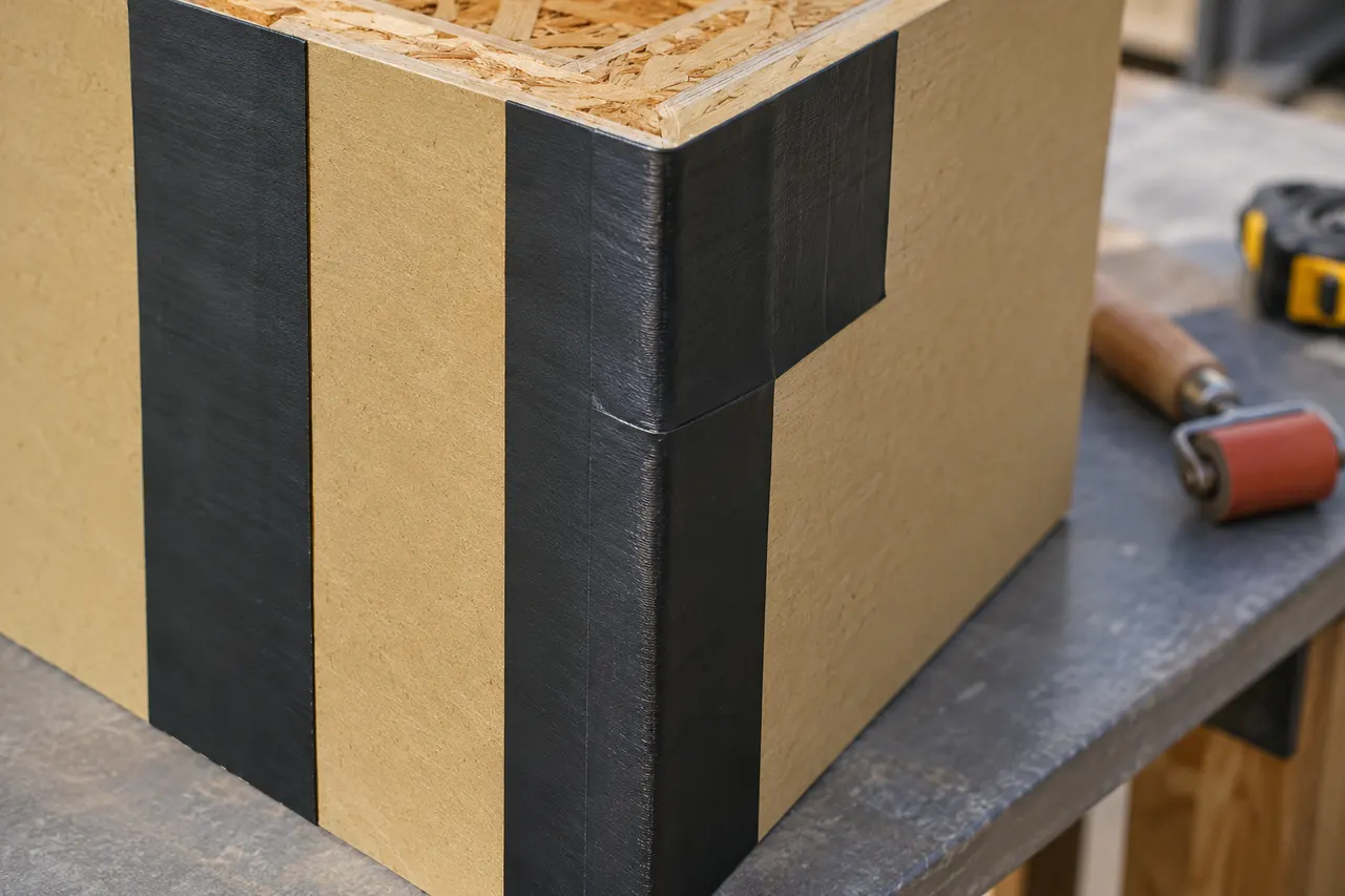 Integrated sheathing and seam treatment — Garland