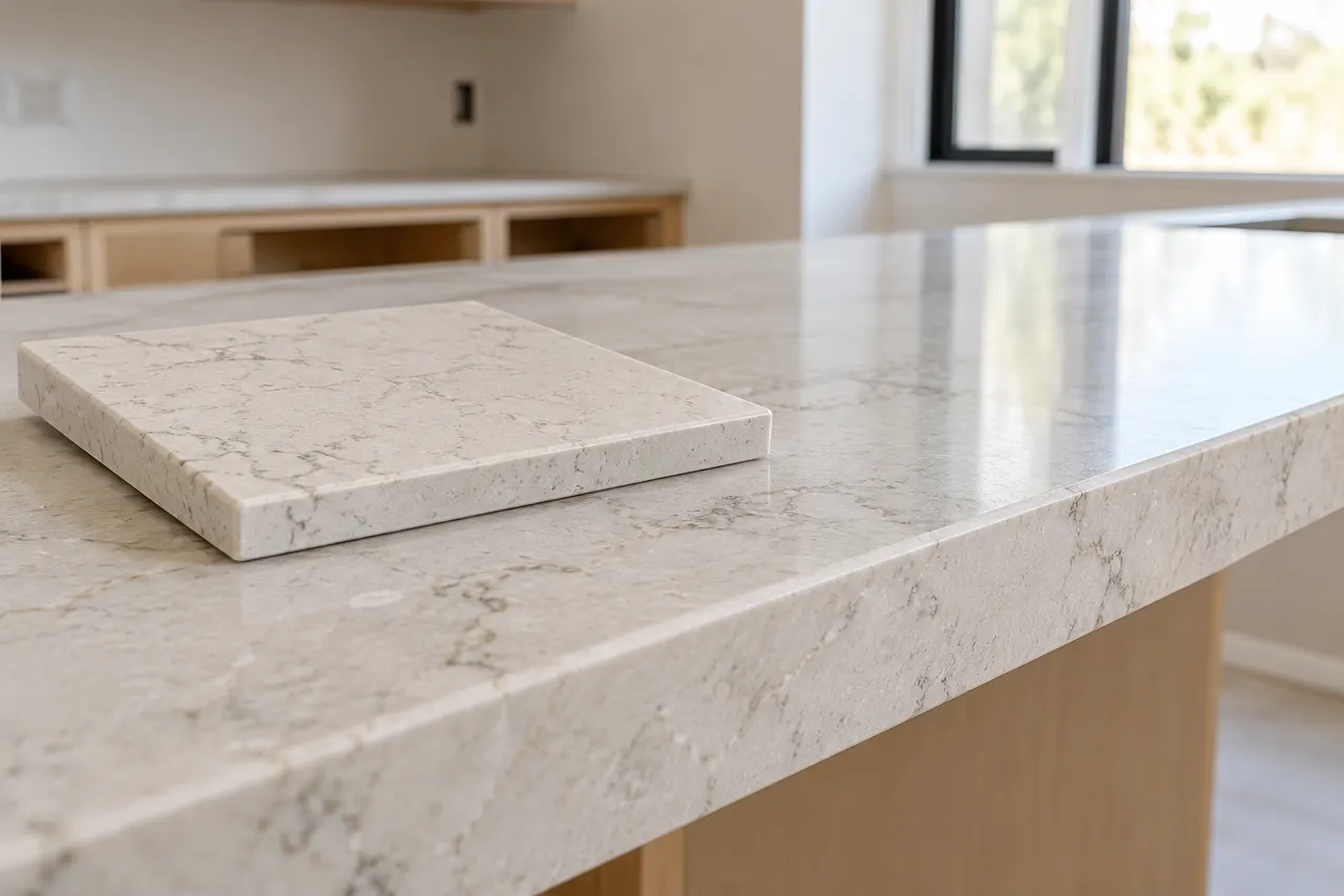 Quartz surface slabs — Glenn Heights