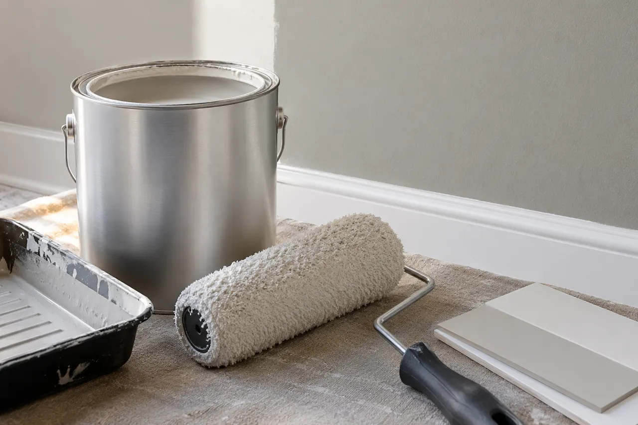 Interior acrylic finish — Glenn Heights