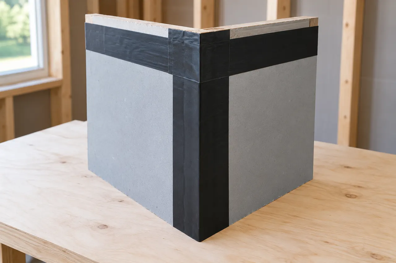 Integrated sheathing and seam treatment — Glenn Heights