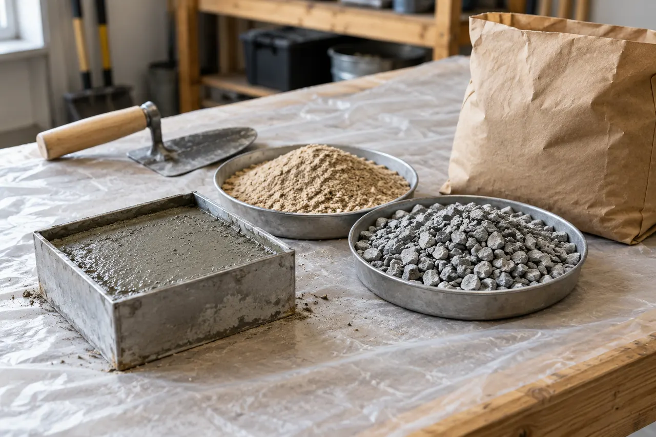 Bagged concrete mix reference — Grapevine