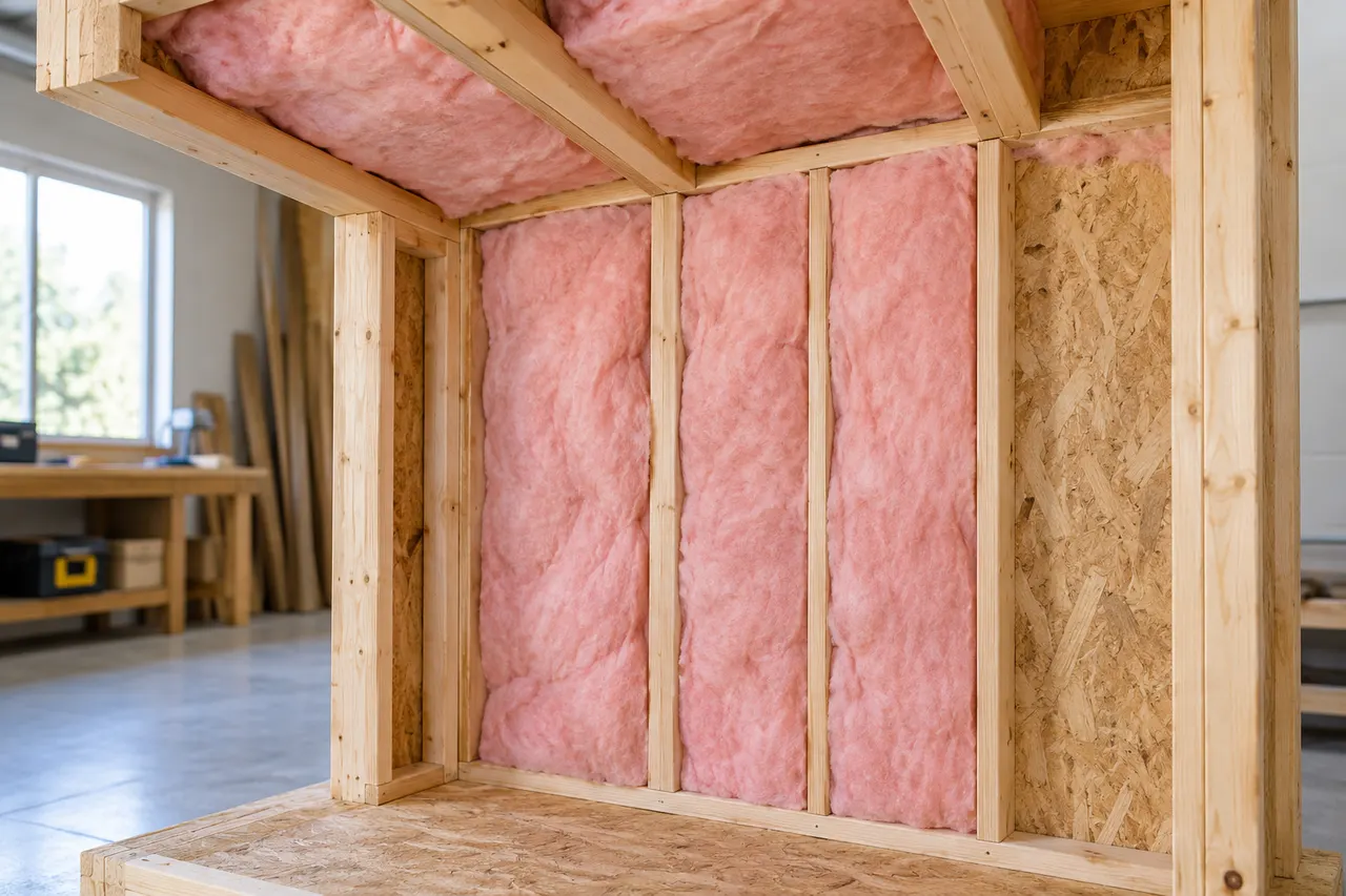 Fiberglass batt insulation — Grapevine