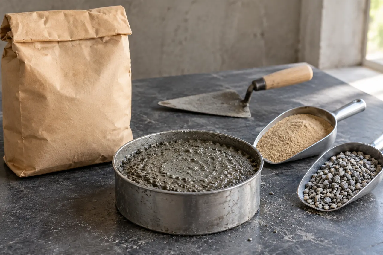 Bagged concrete mix reference — Grapevine