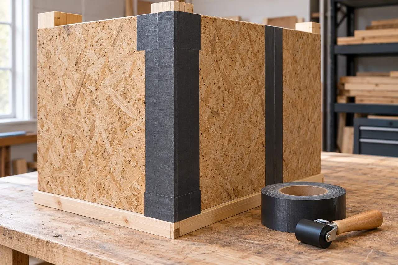 Integrated sheathing and seam treatment — Grapevine