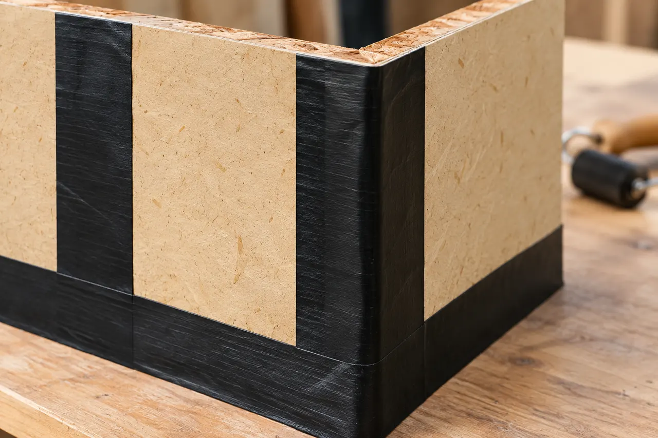 Integrated sheathing and seam treatment — Hurst