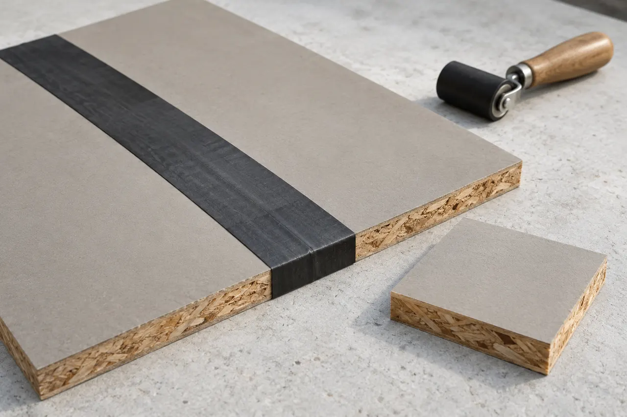 Integrated sheathing and seam treatment — Hurst