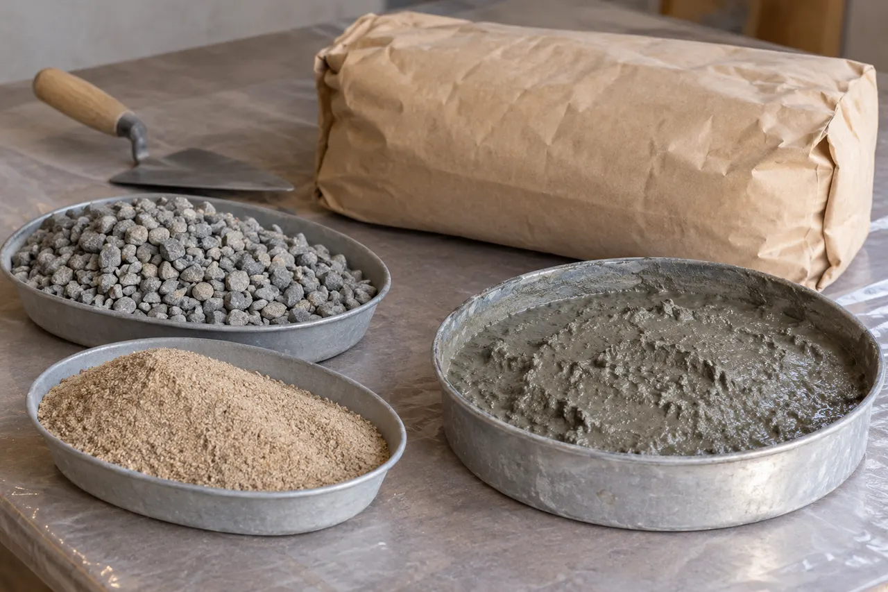 Bagged concrete mix reference — Keller