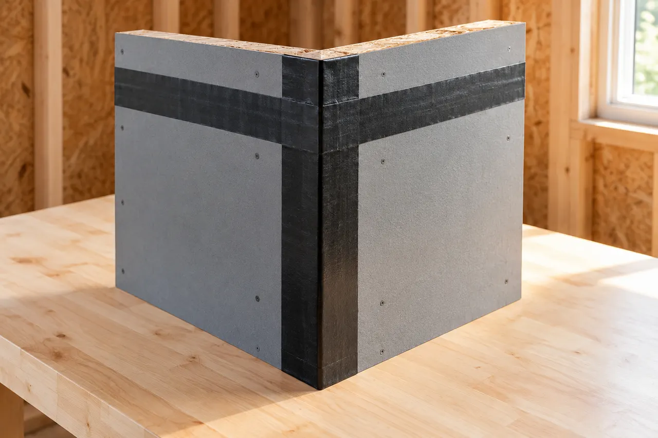 Integrated sheathing and seam treatment — Keller