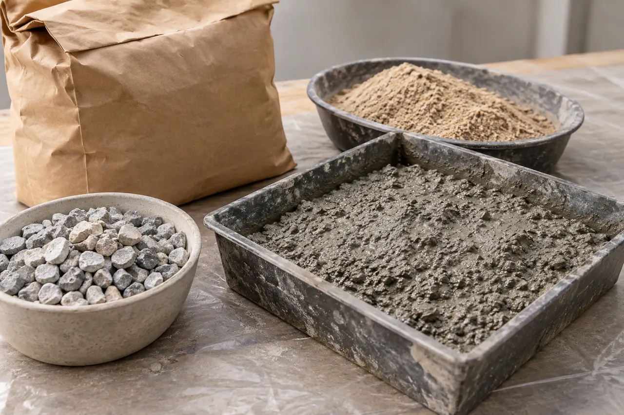 Bagged concrete mix reference — Lancaster