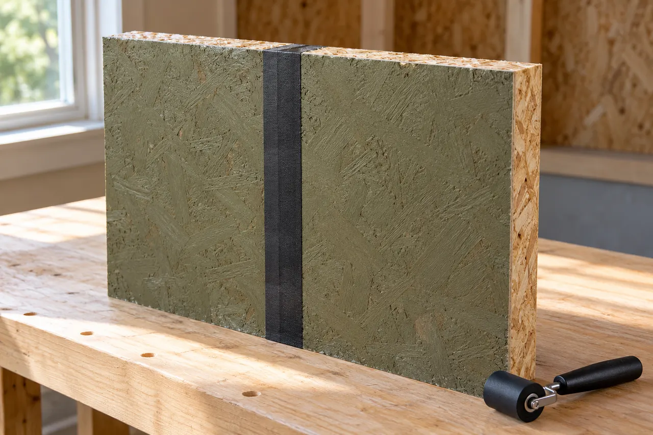 Integrated sheathing and seam treatment — Lancaster