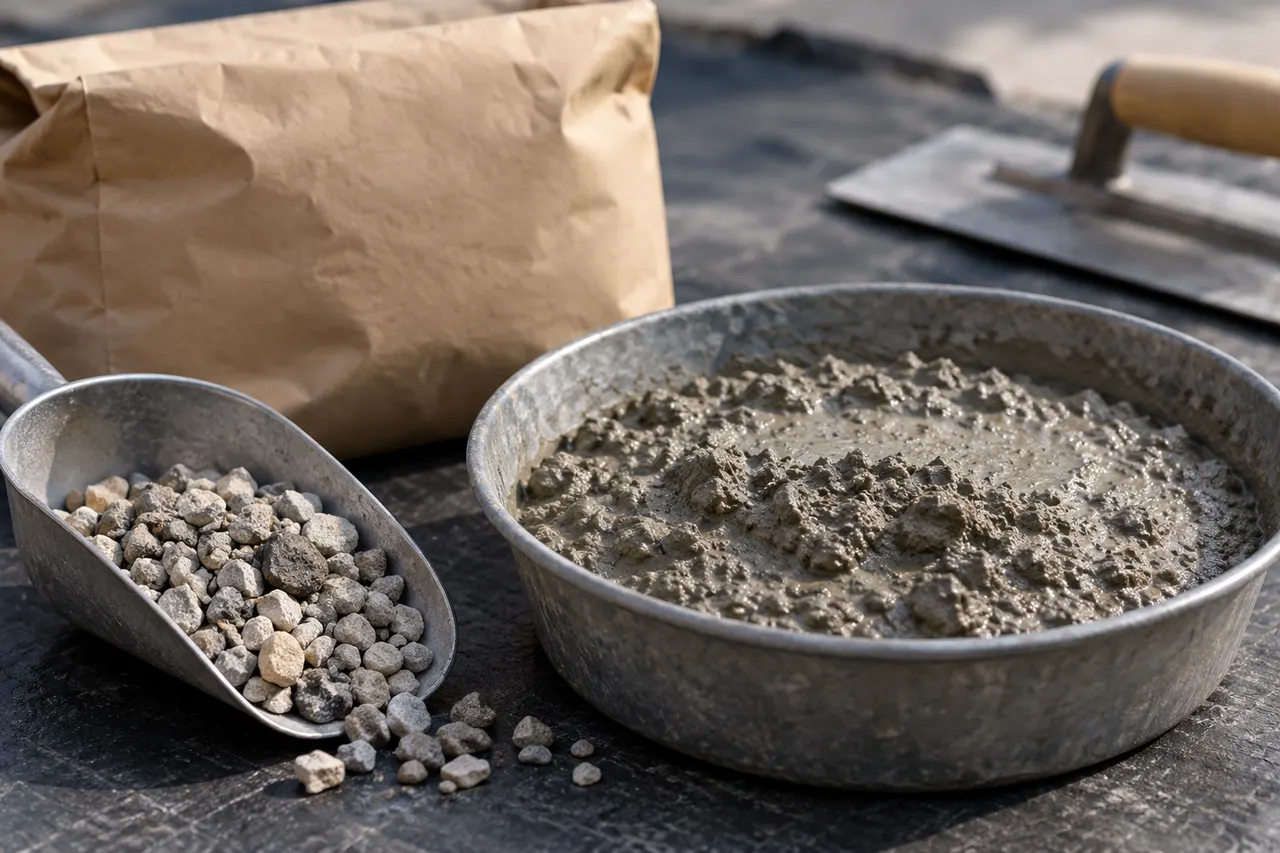 Bagged concrete mix reference — Lewisville