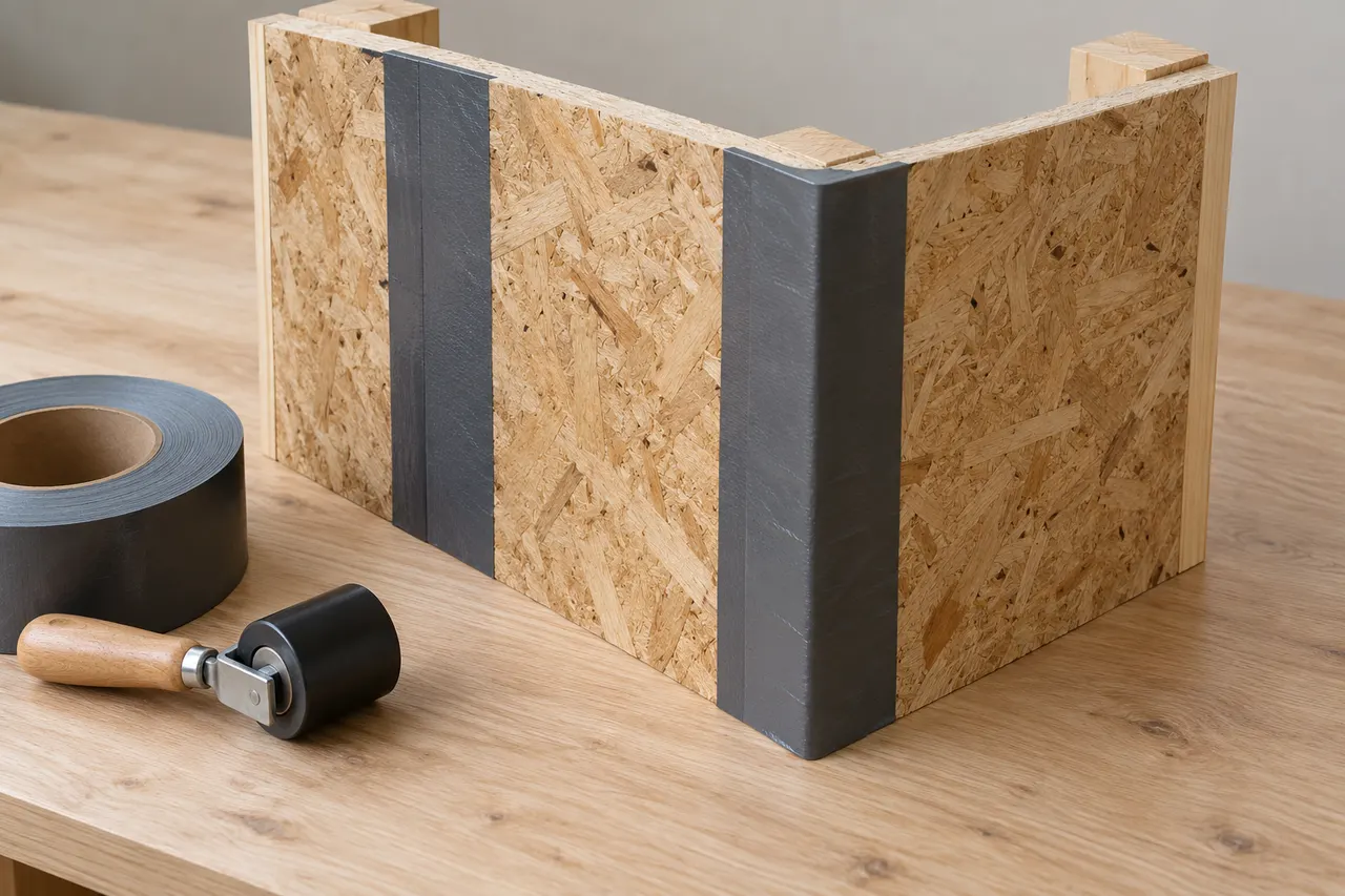 Integrated sheathing and seam treatment — Lewisville