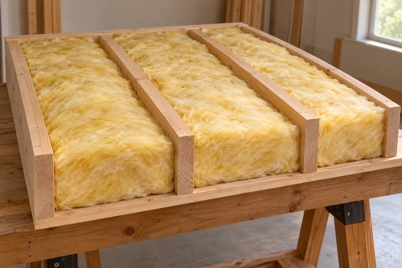 Fiberglass batt insulation — Lewisville