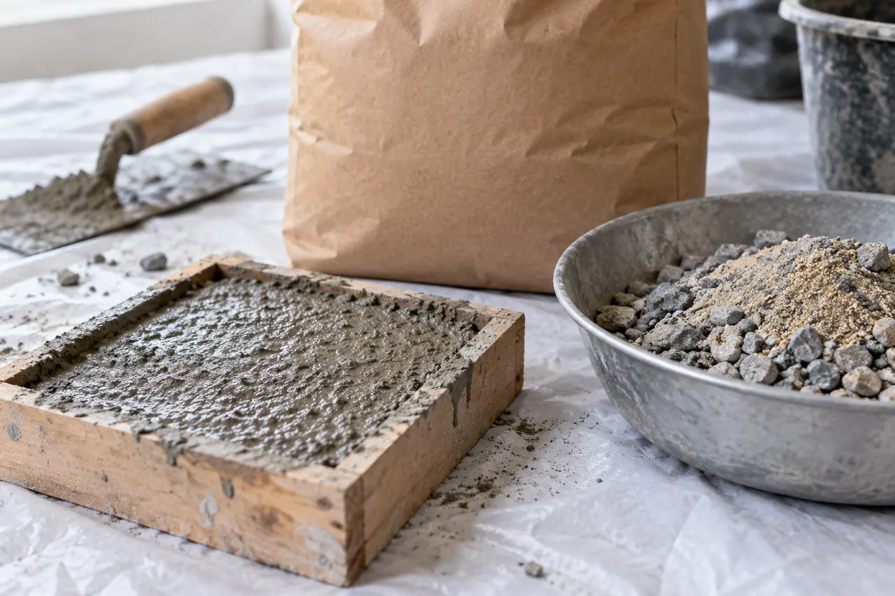 Bagged concrete mix reference — Mansfield