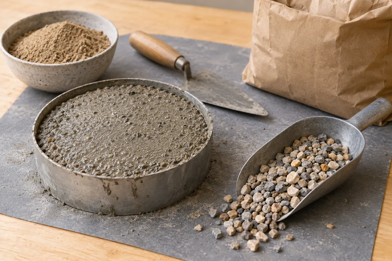 Bagged concrete mix reference — Mansfield