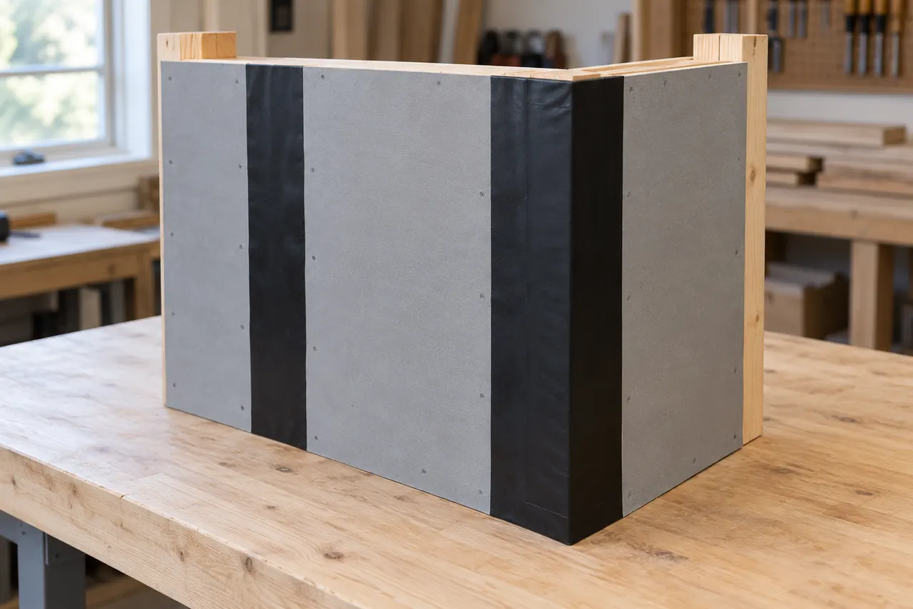 Integrated sheathing and seam treatment — Mansfield