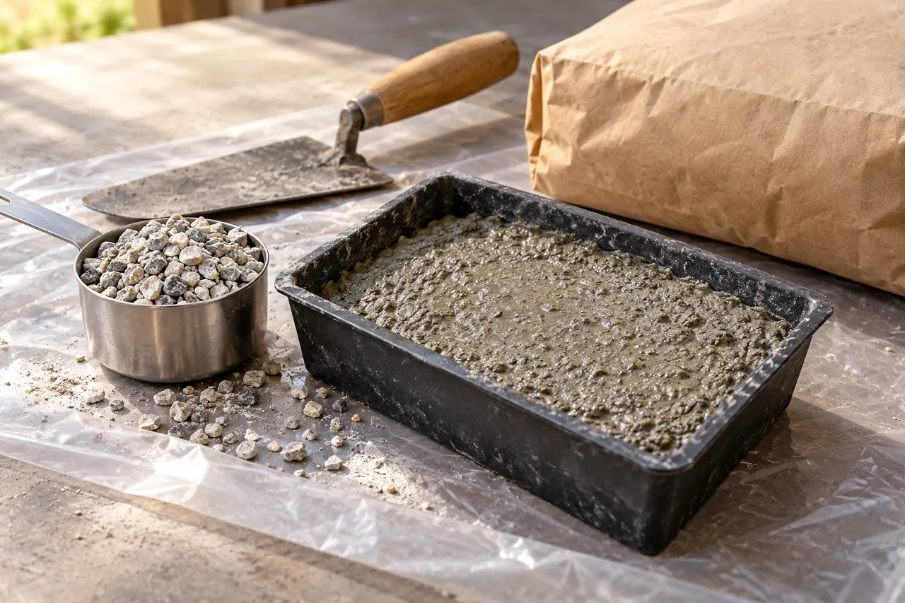 Bagged concrete mix reference — McKinney